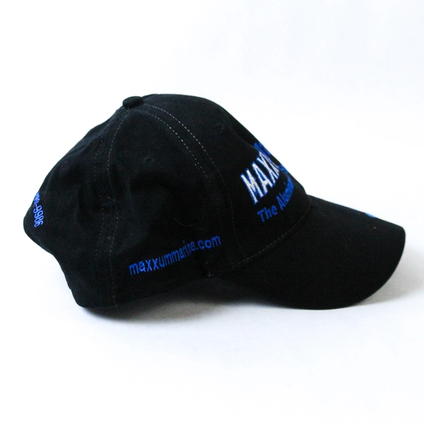 Hat Maxxum Marine Logo Men’s Black Adjustable Baseball Cap