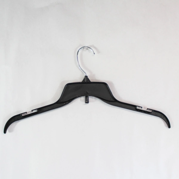 Set of 20 Black Retail Hangers 10 Shirt Hangers 10 Pants Notched Non Slip