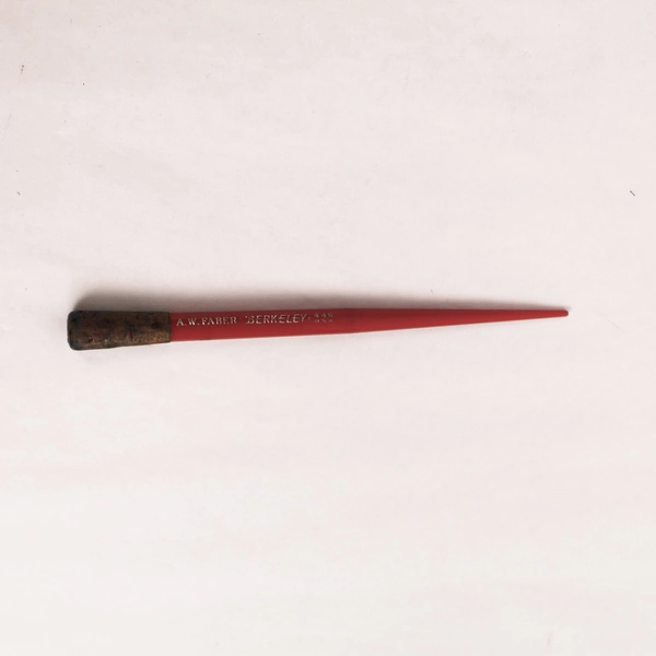Vintage A.W. Faber Berkley 445 Calligraphy Pen USA Nib Missing Red