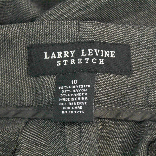 Larry Levine Stretch Dark Gray Dress Pants Women’s Size 10