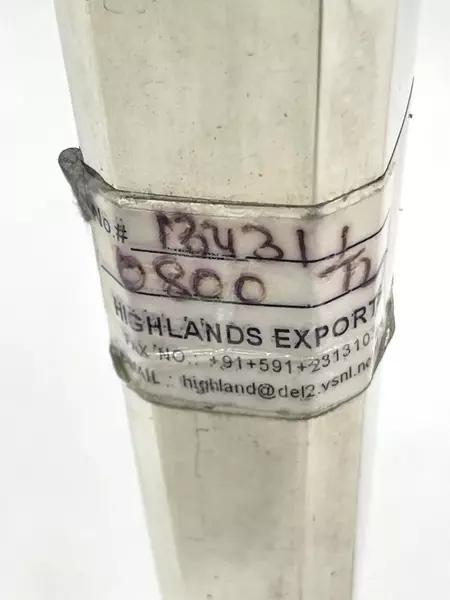 Highland Exports Silver Plate Pillar Candle Holder 12" Tall Pre-Owned