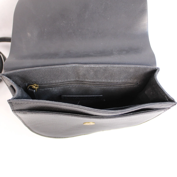 Melrose & Market Crossbody Purse Leather Adjustable Strap Black Magnet Closure