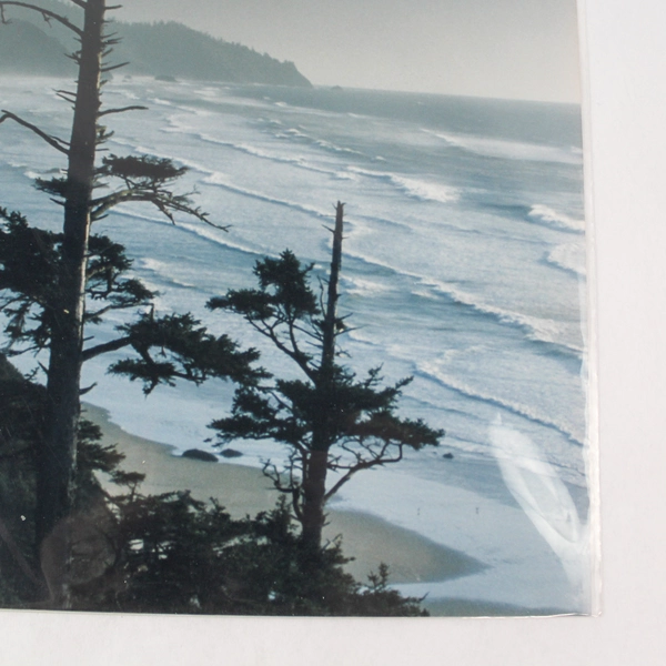 Vintage Photograph Newport Oregon Coast Waves Beach 14" x 11" 