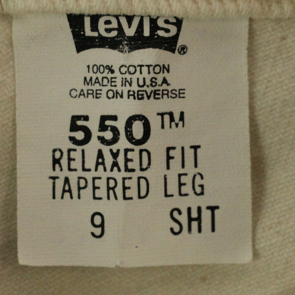 Levi's Women's 550 White Relaxed Fit Tapered Leg Pants Boyfriend Jeans Size 9
