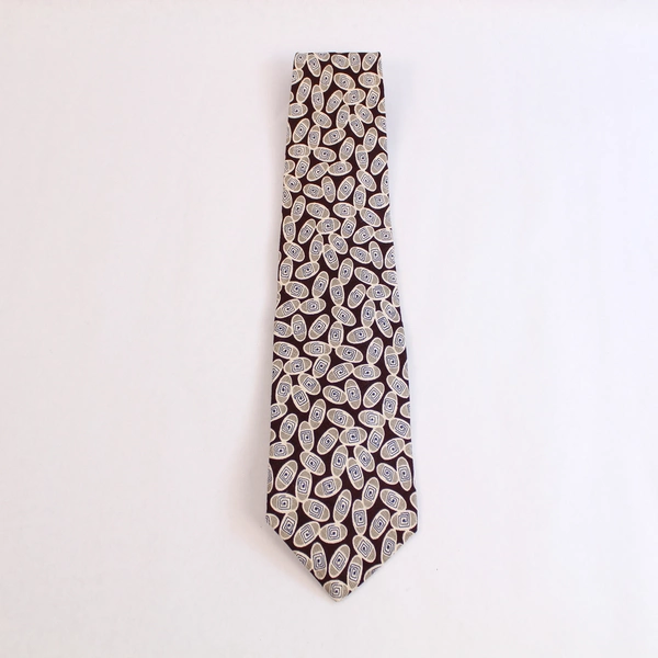 Vintage Michael Jacobs Silk Tie for Nordstrom Red Geometric 59" Long