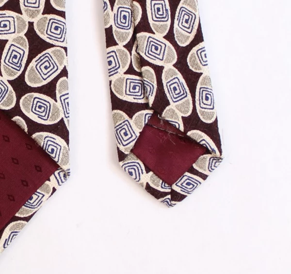 Vintage Michael Jacobs Silk Tie for Nordstrom Red Geometric 59" Long
