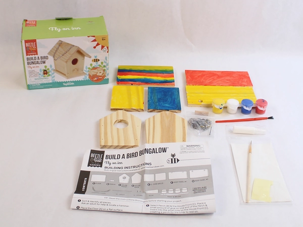 Toysmith Build a Bird Bungalow Craft Kit Complete & Pre-owned