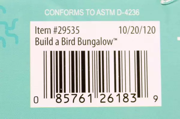Toysmith Build a Bird Bungalow Craft Kit Complete & Pre-owned