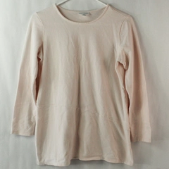 Pure Jill Soft Touch Light Pink Long Sleeve Sweater Women's Size XSP 100% Cotton