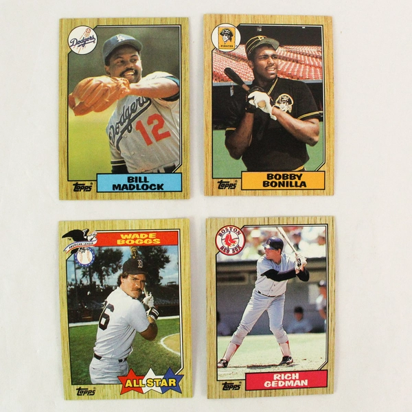 Lot of 1980s Topps Baseball Cards About 189 Cards Mostly 1987 