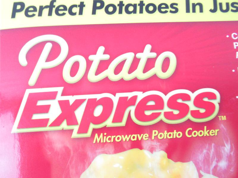 On-Tel Potato Express Microwave Potato Cooker with Recipe Guide As Seen On T.V.