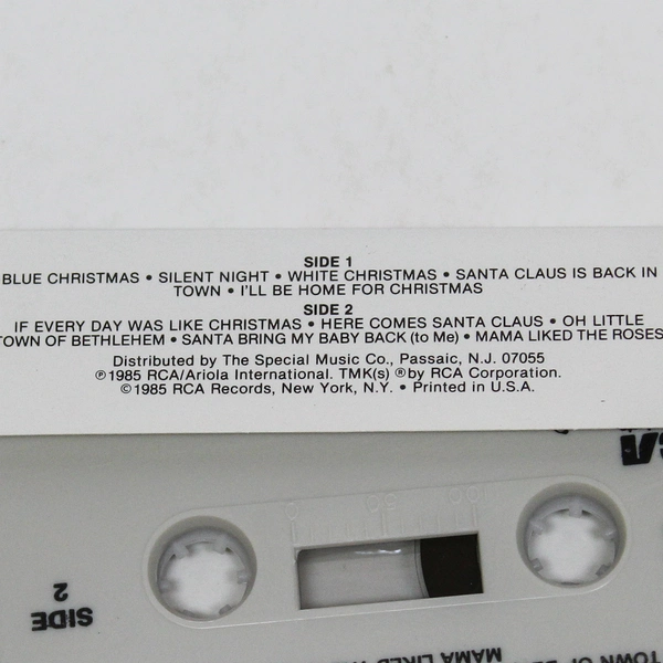 Elvis Presley Elvis' Christmas Album Cassette Tape RCA 1985 Good Condition