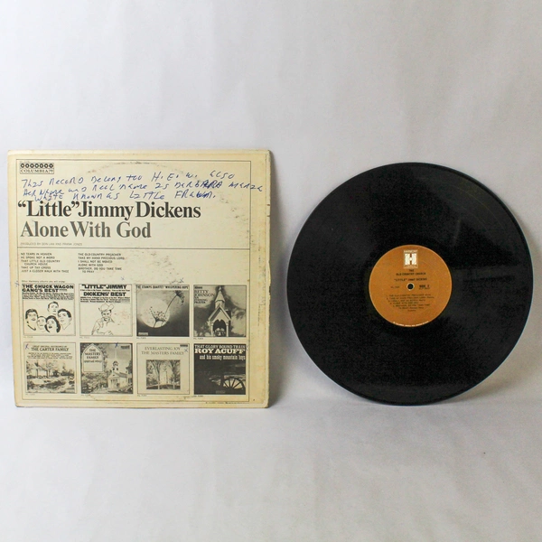 Little Jimmy Dickens Alone With God 1964 Vinyl LP HL 7326