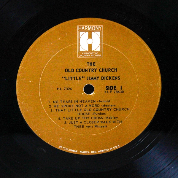 Little Jimmy Dickens Alone With God 1964 Vinyl LP HL 7326