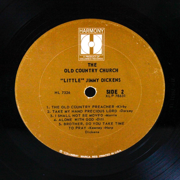 Little Jimmy Dickens Alone With God 1964 Vinyl LP HL 7326