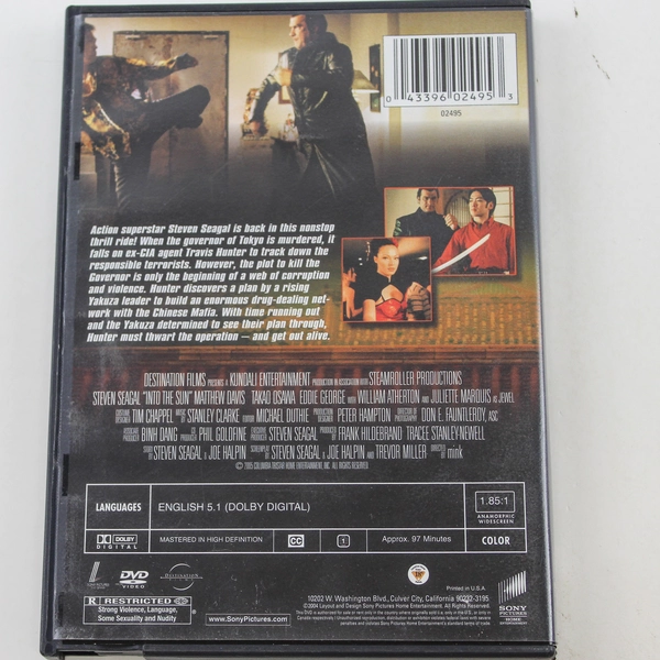 Into The Sun DVD Movie Steven Seagal 2004 Sony Entertainment Good Condition