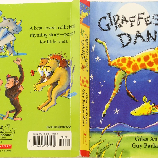 Giraffes Can't Dance by Giles Andreae 1999 Hardcover Scholastic Good Condition