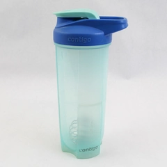 Contigo 24oz Blender Mixer Bottle Teal Protein Shake Travel Cup Pre-Owned