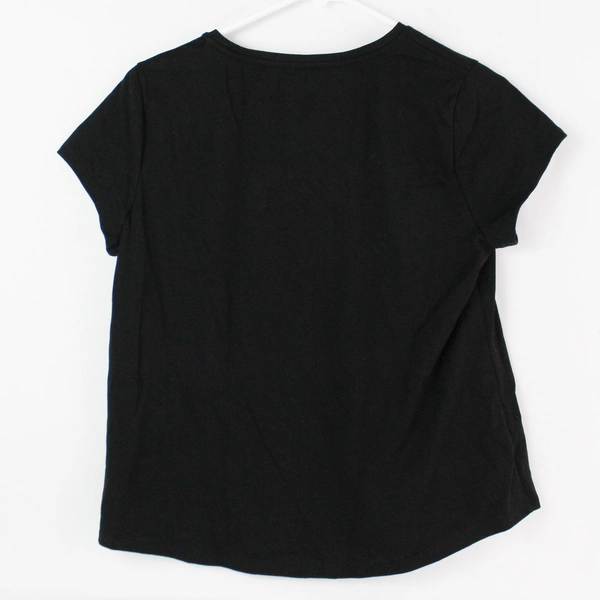 Wonder Nation Girls Kids Tough Tee Black Short Sleeve T-Shirt Size XL 14-16 NWT