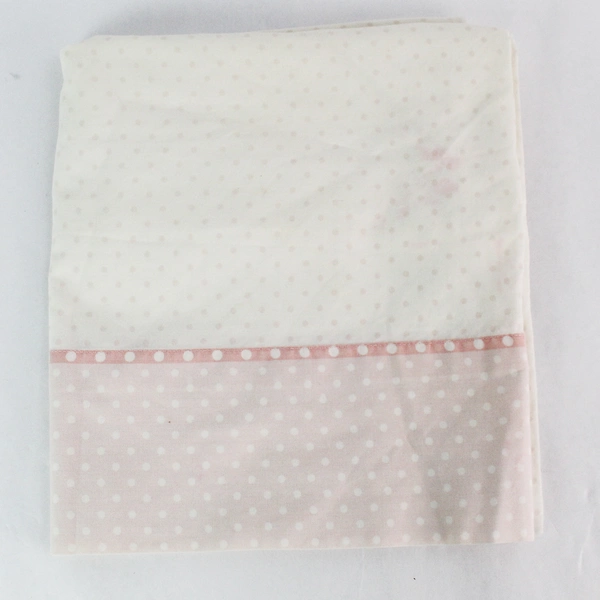 Lot of 3 Floral and Polka Dot Queen Size Pillowcases Pink Green Orange 20x30"