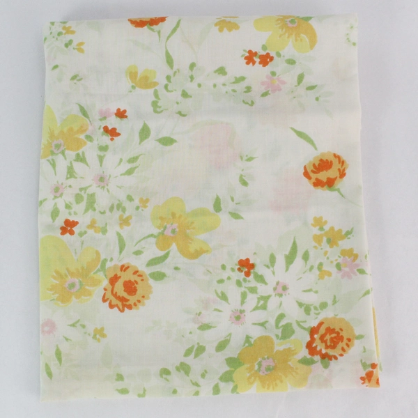 Lot of 3 Floral and Polka Dot Queen Size Pillowcases Pink Green Orange 20x30"