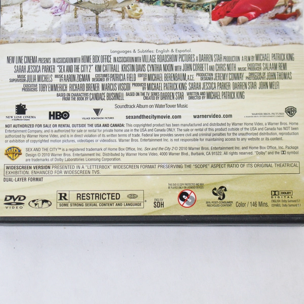 Sex and the City 2 DVD 2010 Original Protective Case