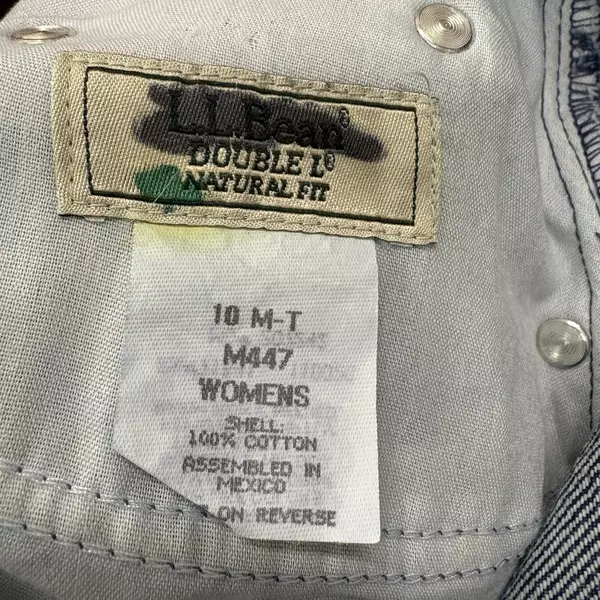 L.L. Bean Double L Natural Fit Blue Jeans Women's Size 10 M-T 5 Pocket Design