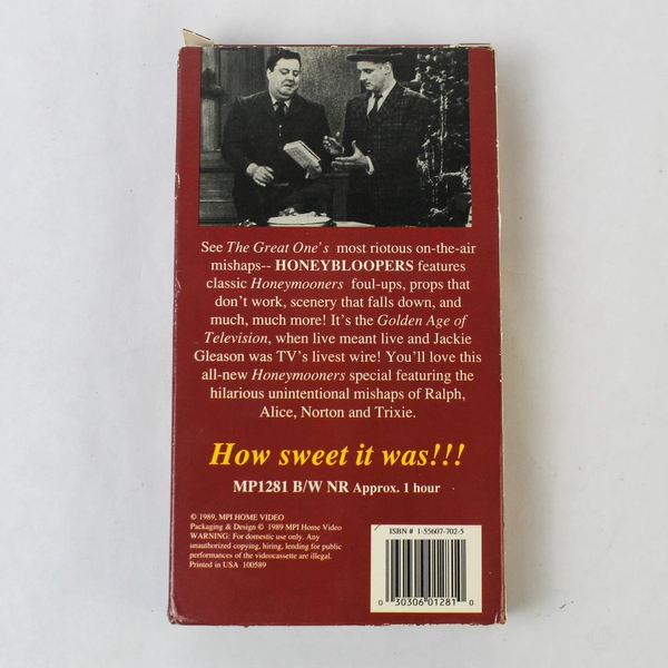 Jackie Gleason's Honey Bloopers VHS 1989 MPI Home Video