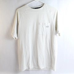 Dickies Women's White Short Sleeve T-Shirt with Chest Pocket Size Medium