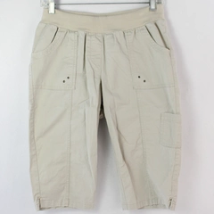 Christopher & Banks Women's Beige Khaki Mid Rise Elastic Cargo Shorts Size 4P