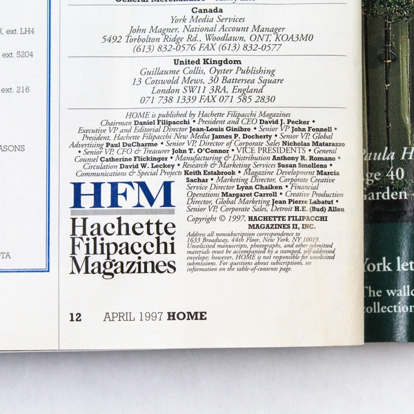 Vintage Home The Remodeling and Decorating Magazine April 1997 Issue