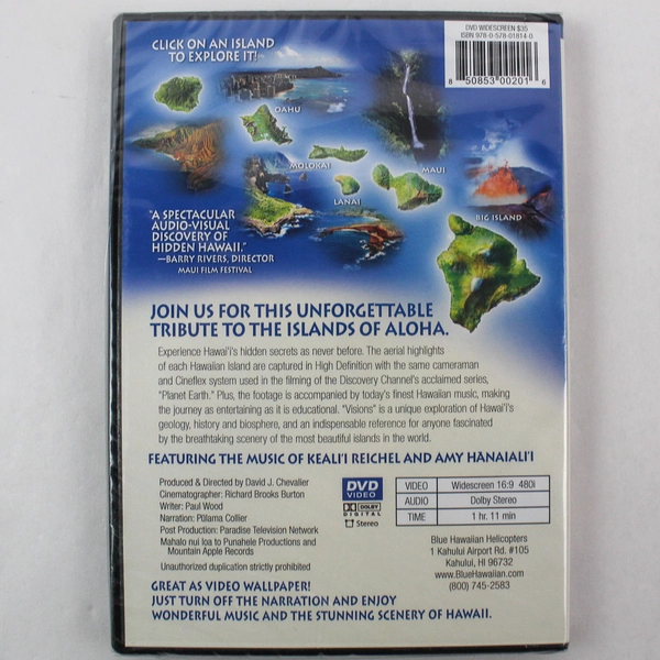 Visions of Hawaii DVD by Blue Hawaiian Productions New Sealed