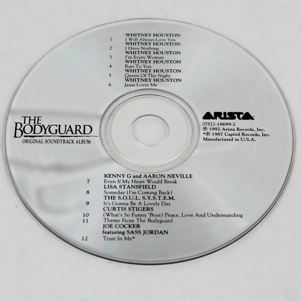 The Bodyguard Original Soundtrack Album Kevin Costner Whitney Houston 1992 CD