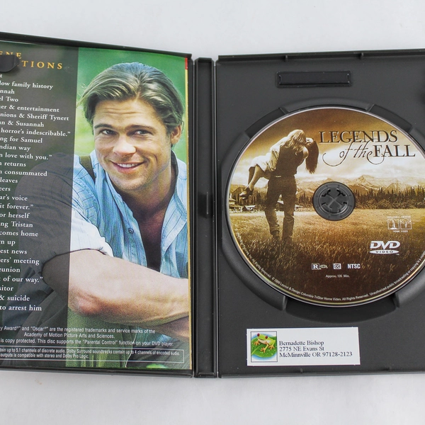 Legends Of The Fall Special Edition DVD Brad Pitt Anthony Hopkins Pre-Owned