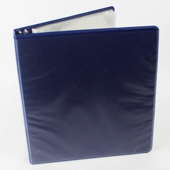 Staples Blue 1" Binder & 24 Clear Sheet Protectors - Pre-Owned Supplies