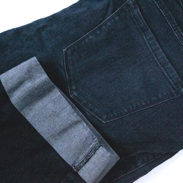 a.n.a. Cropped Blue Jeans Women's Plus Size 20W 5 Pocket Design Cuffed Dark Wash