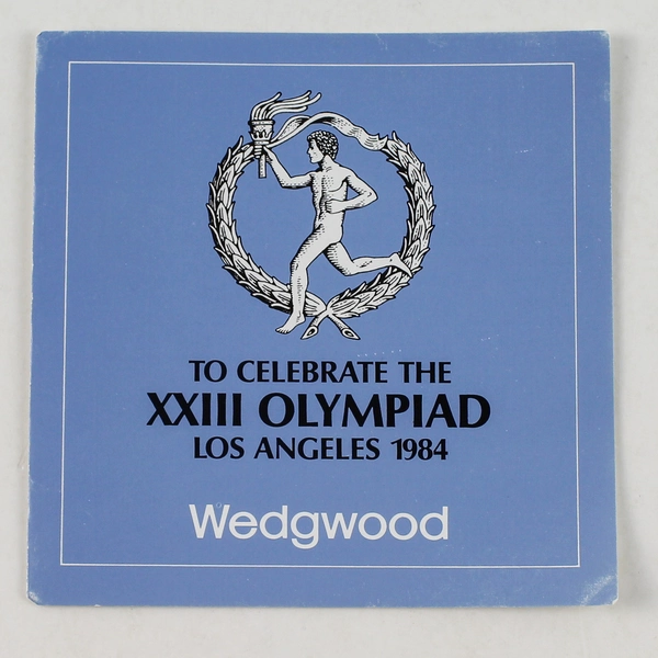 Wedgwood Blue Jasperware 1984  XXIII Los  Angeles Olympiad Plate