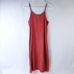 Superior Togs Midi Summer Dress Girls Size XL Red White Floral Sleeveless