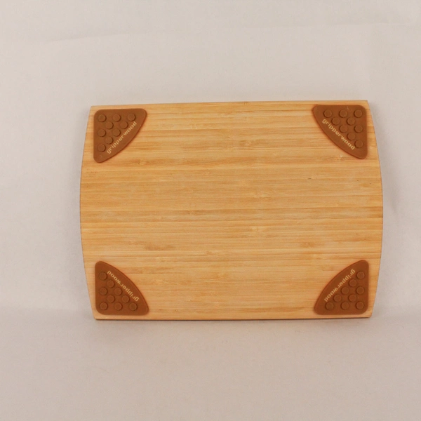 Gripperwood Cutting Board Light Brown Wood Non Slip Corners Kitchen Gadget