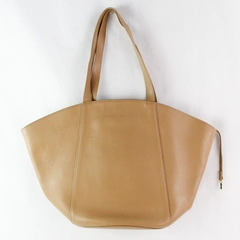 & Other Stories Brown Leather Cotton Lined Women's Tote Shoulder Bag