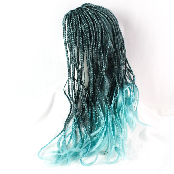 Costume Agent Blue Braided Synthetic Hair Halloween Costume Cosplay Wig