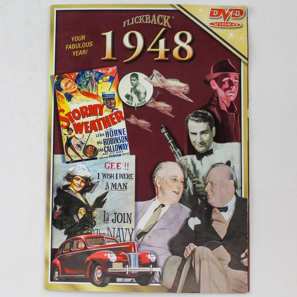 Flickback 1948 Your Fabulous Year DVD Vintage Historical Media As Is