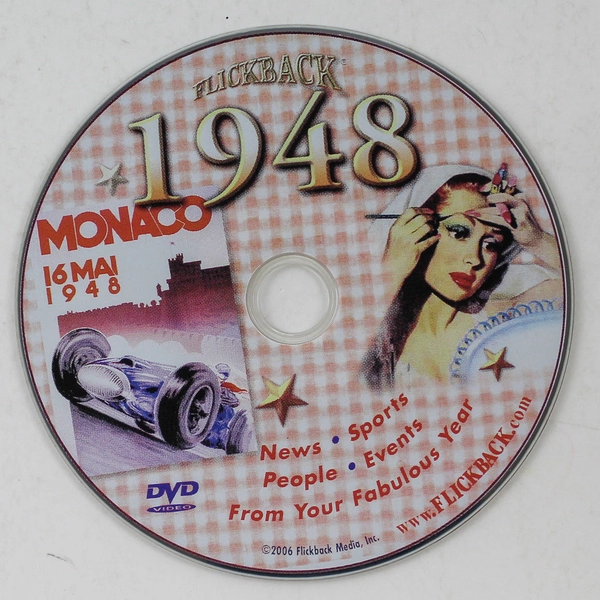 Flickback 1948 Your Fabulous Year DVD Vintage Historical Media As Is
