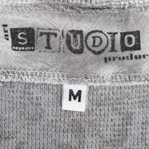 Art Studio Produce Gray Flower Print T-Shirt Women's Size Medium