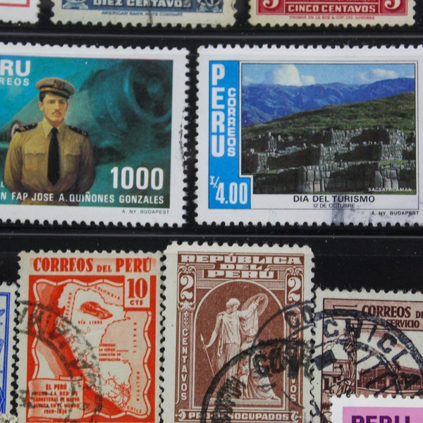 Lot of 43 Used South America Stamps Argentina Bolivia Brazil Chile Ecuador