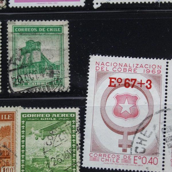 Lot of 43 Used South America Stamps Argentina Bolivia Brazil Chile Ecuador