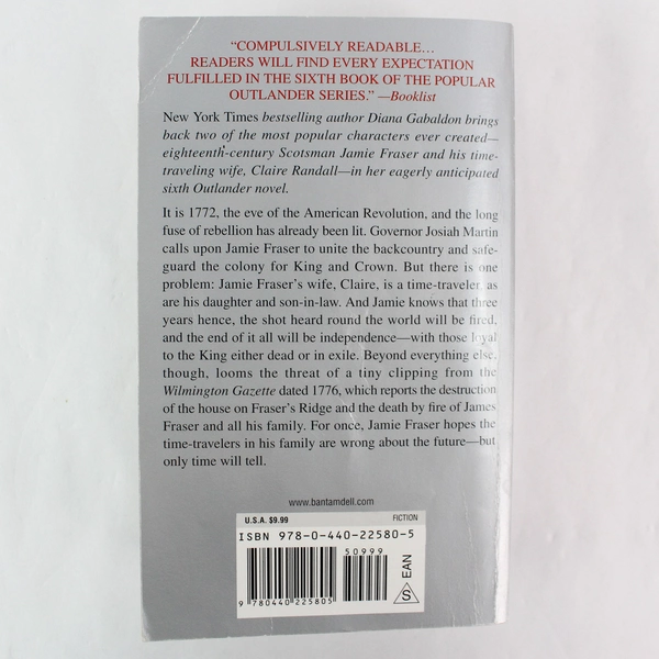 A Breath Of Snow And Ashes by Diana Gabaldon Outlander Series 2008 Dell PB