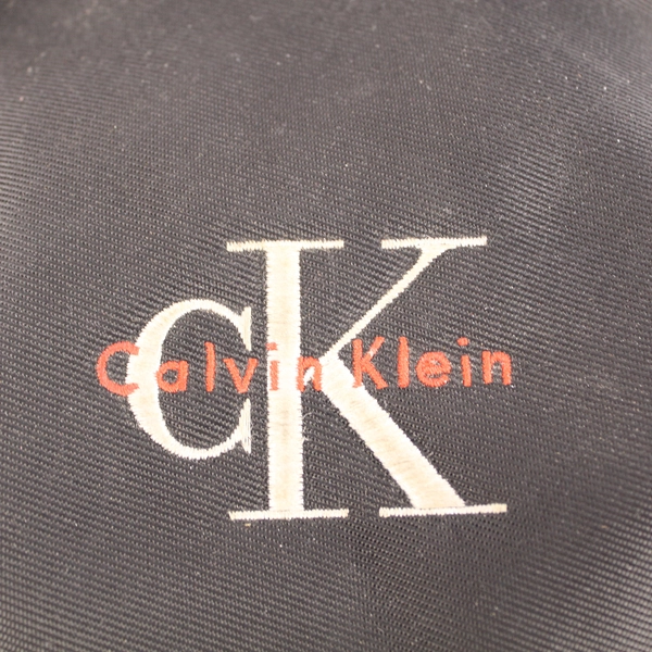Calvin Klein Black Toiletry Bag Travel Cosmetic Case with Embroidered Logo