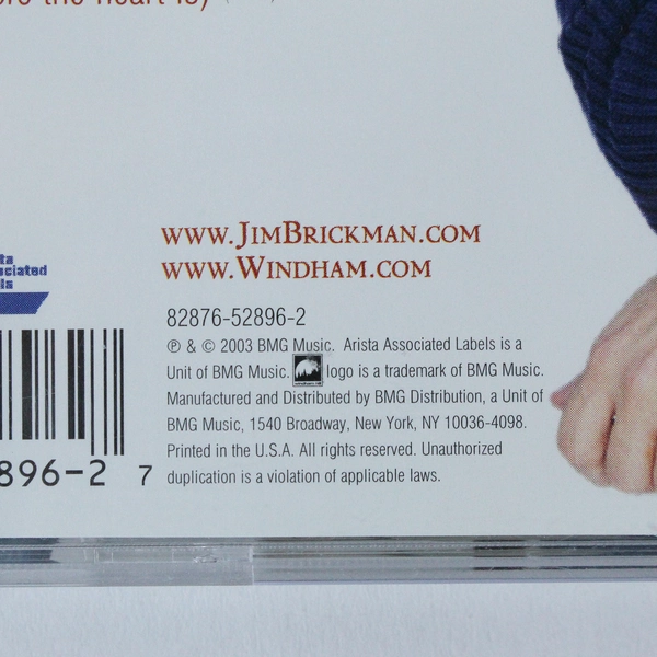 Jim Brickman Peace CD 2003 BMG Music Holiday Album O Holy Night Good Condition