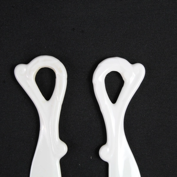 Set of 2 Maryland China Cheese Knives Made In Japan Hand Painted Forsythe 1998
